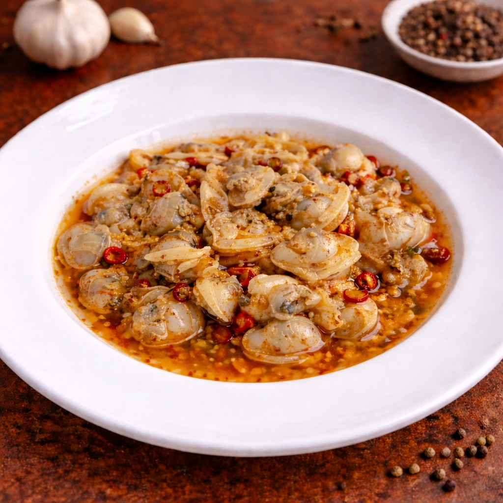 Clam Meat (Mala-Cold Dish) 凉拌麻辣鲜蛤