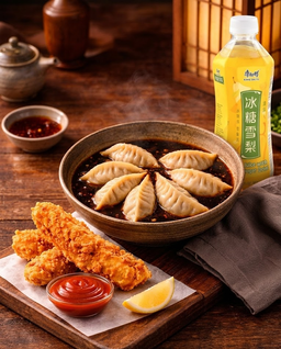 VS - Cabbage and Pork Dumplings Bonito Soup (包菜猪肉水饺汤)