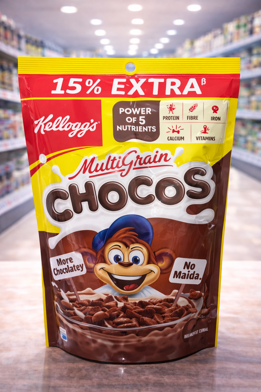 multigrain chocos 110gm+15 gm extra