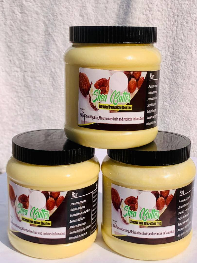 100 % raw Organic shea butter- 1 kilogram best value