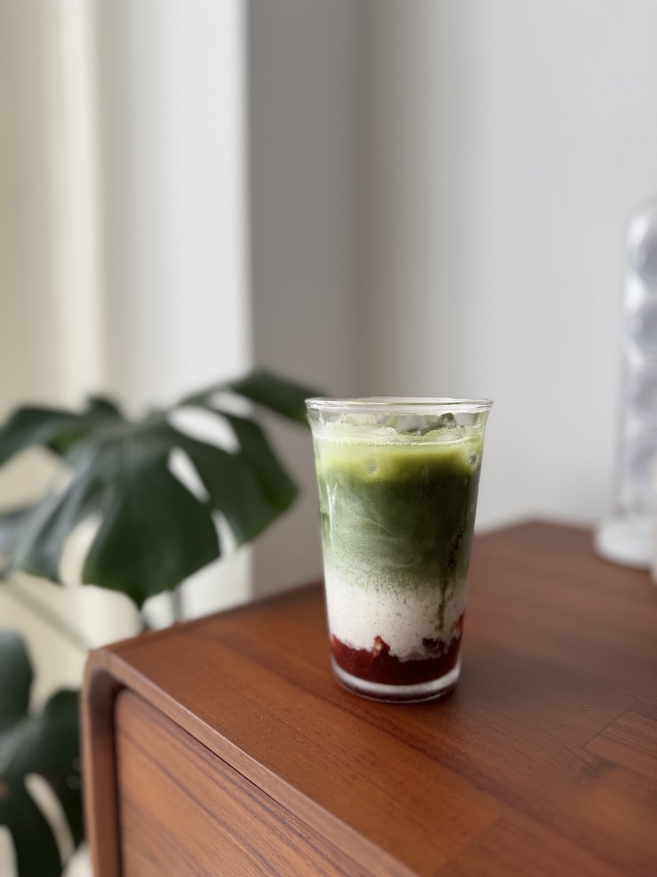 Iced Strawberry Matcha Latte