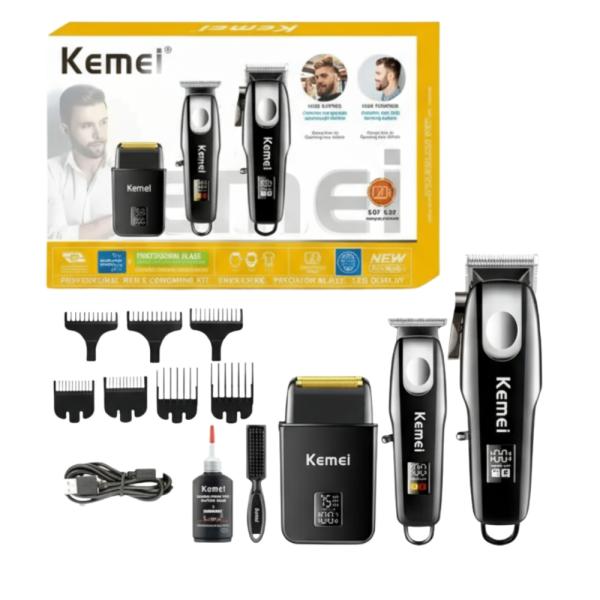 KIT DE BARBERÍA PROFESIONAL KEMEI KM-8531