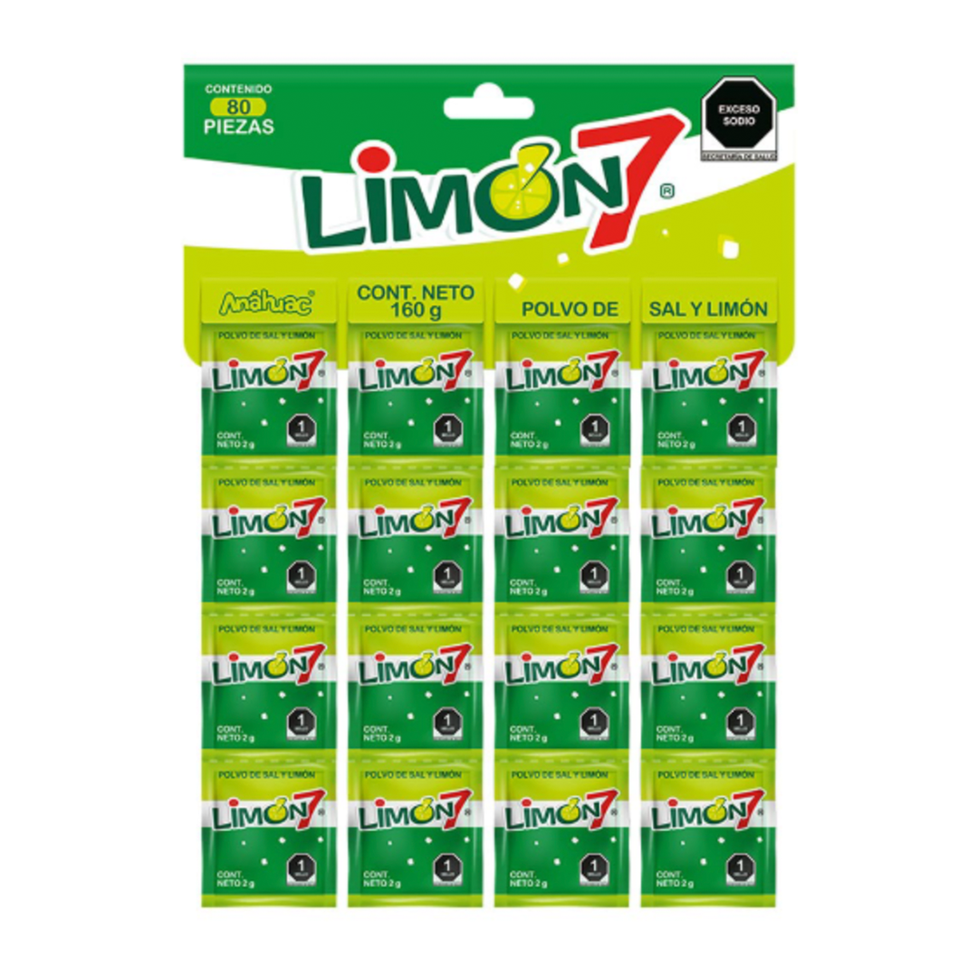 POLVO LIMON 7 CHICO 2GR ANAHUAC TIRA C/80 PZS