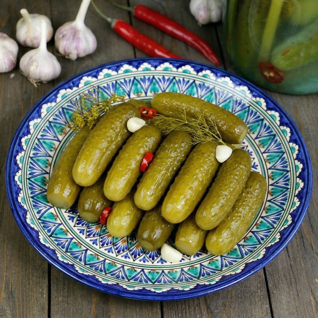Pickled cucumbers / Соленые бочковые огурцы