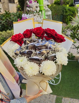 Brownies's hearts bouquet