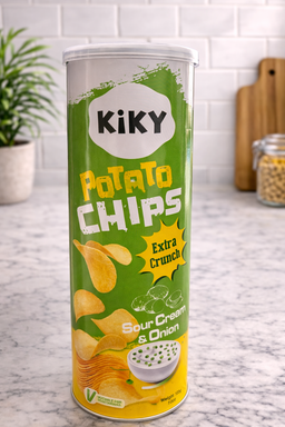 Potato chips extra crunch sour cream and onion100gm