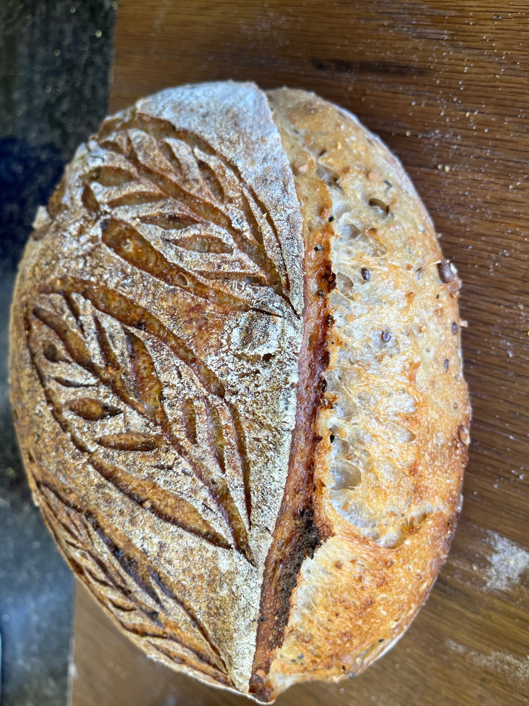 Wholemeal seeded sourdough loaf