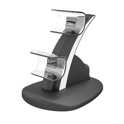 Base de carregamento duplo com LED para comandos PS5 DualSense