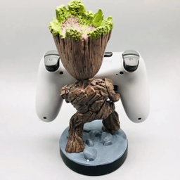Suporte para acessórios de jogos e celular Cable Guys Toddler Groot, compatível com a maioria dos controles de jogos (Xbox, PlayStation, Nintendo Switch) e celulares