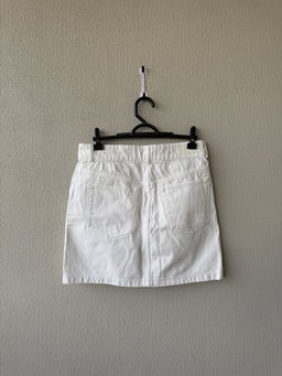 Pollera de Jean Blanca - MANGO