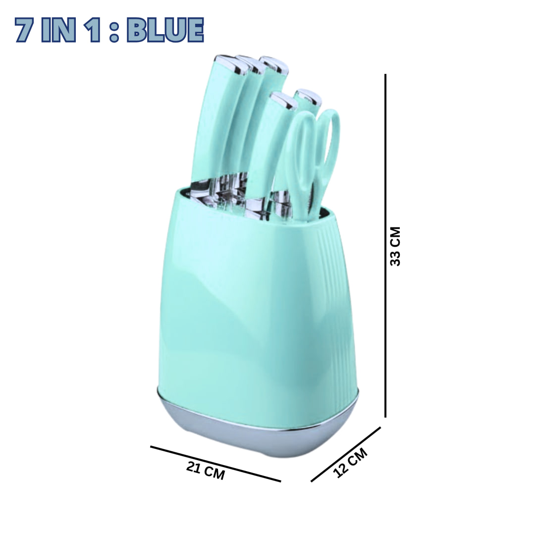 HERITAGE 7IN1 STEEL KITCHEN KNIFE SET _11