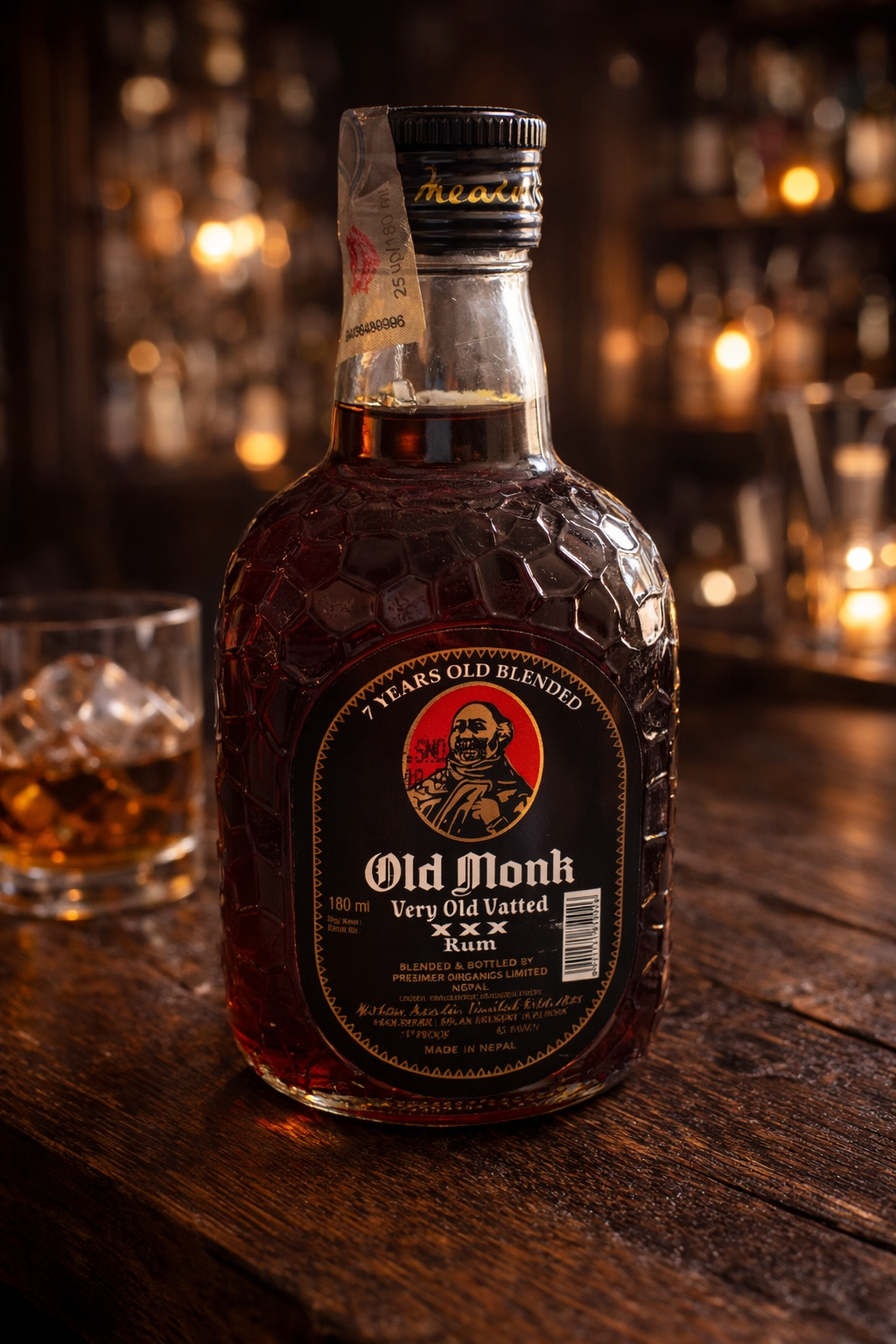 OLD MONNK XXX RUM 180ML_0