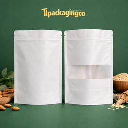 Kraft Pouch with window - 14x22cm