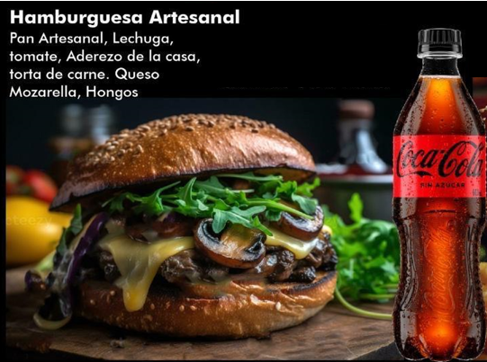 Combo Hamburguesa Portobello