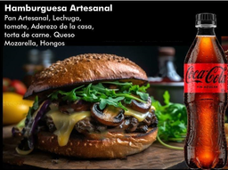 Combo Hamburguesa Portobello