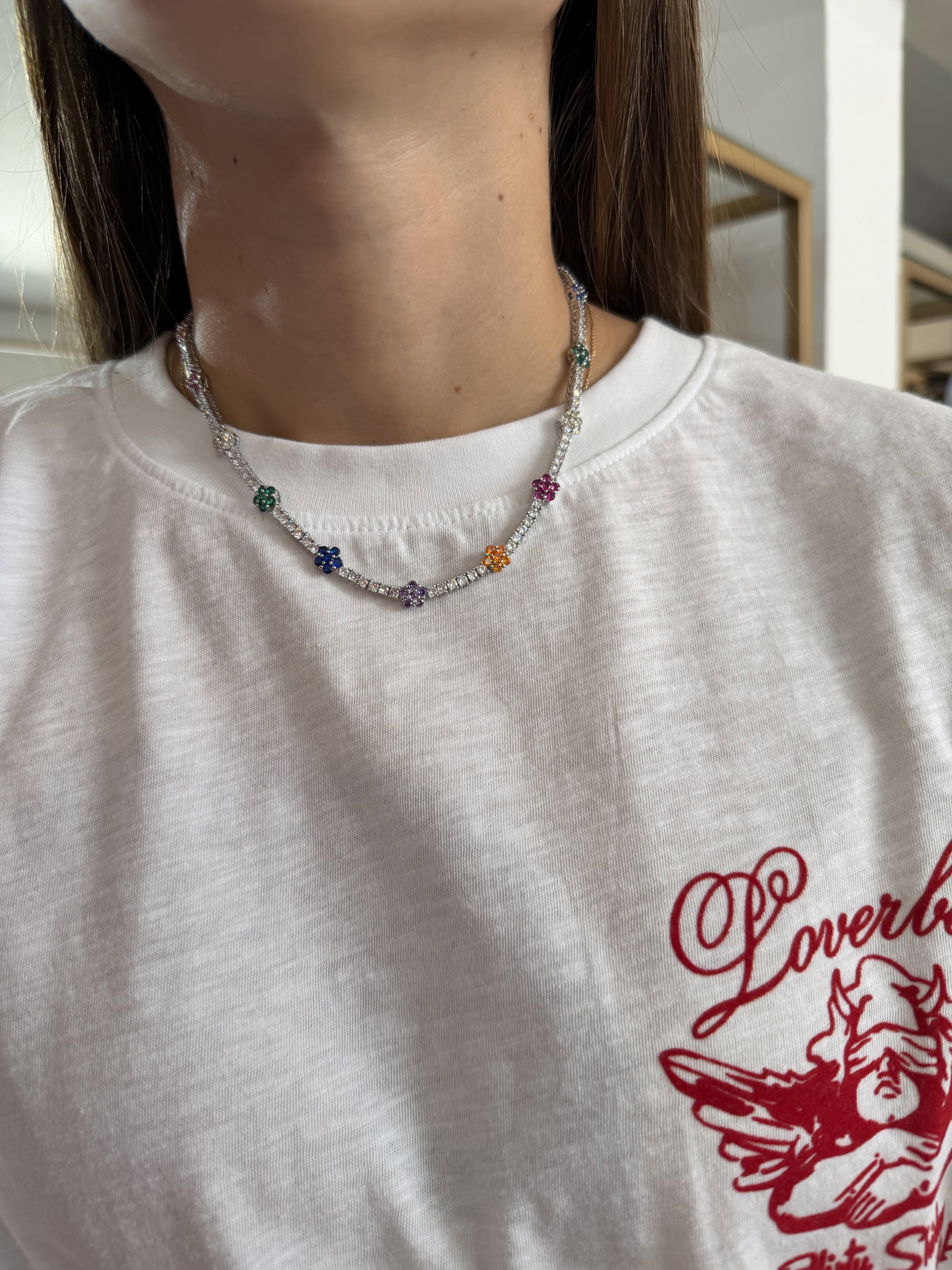 Shiny flower chocker_1