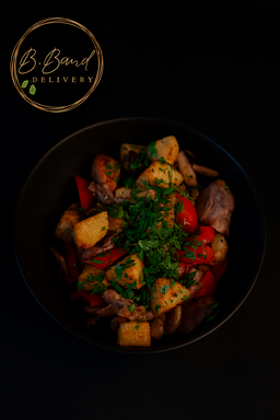 Para llevar✨Papas con carne, morron y Panceta