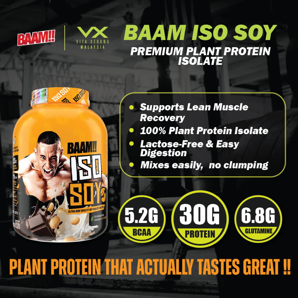 BAAM!!™ ISO-SOY Plant Protein Isolate (5lb / 2.3kg) | 30g Soy Isolate Protein • Vegan • Lactose-Free • Lab-Tested Premium Plant Protein_15