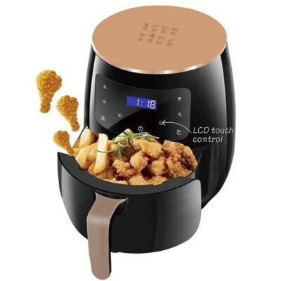 Silver Crest Air Fryer 6 Liters, 2400W, LCD Touch Control, Black – 1 Year Warranty