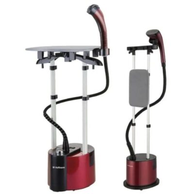 Hoffmans 2 in 1 Heavy Duty Garment Steamer With Ironing Board Stand 2L Water Tank, 2000W._0