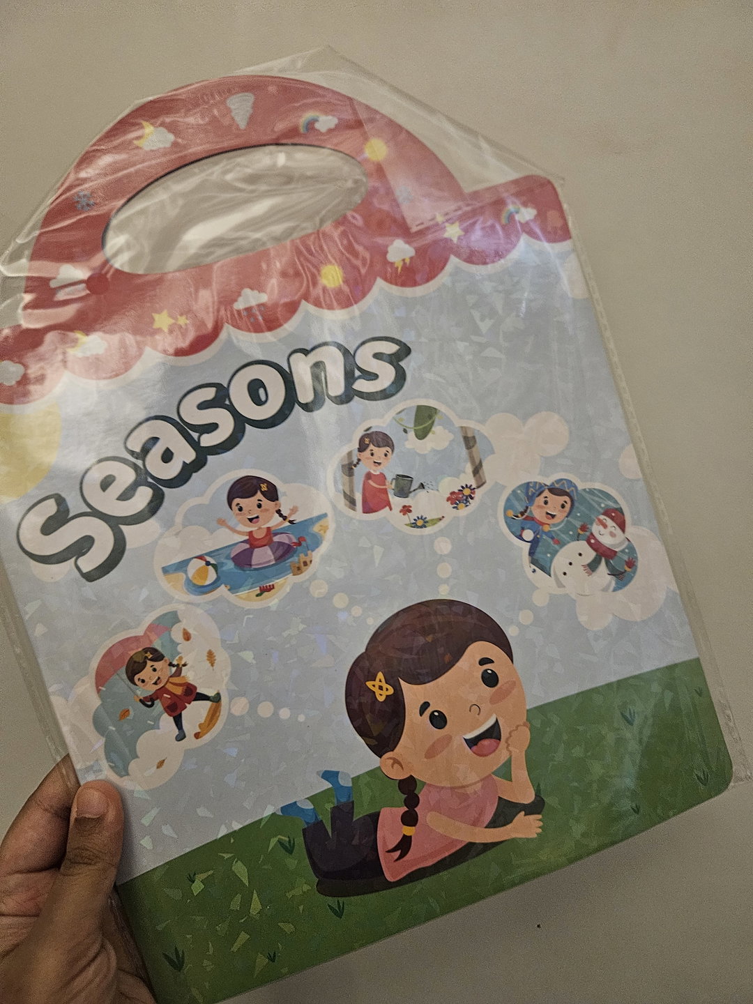 Reusable sticker pad - seasons