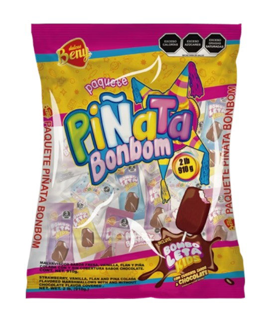 PAQUETE BOMBON PIÑATA BENY BSA C/44 PZS