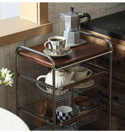 10500074 - STORAGE CART WITH WOODEN TOP