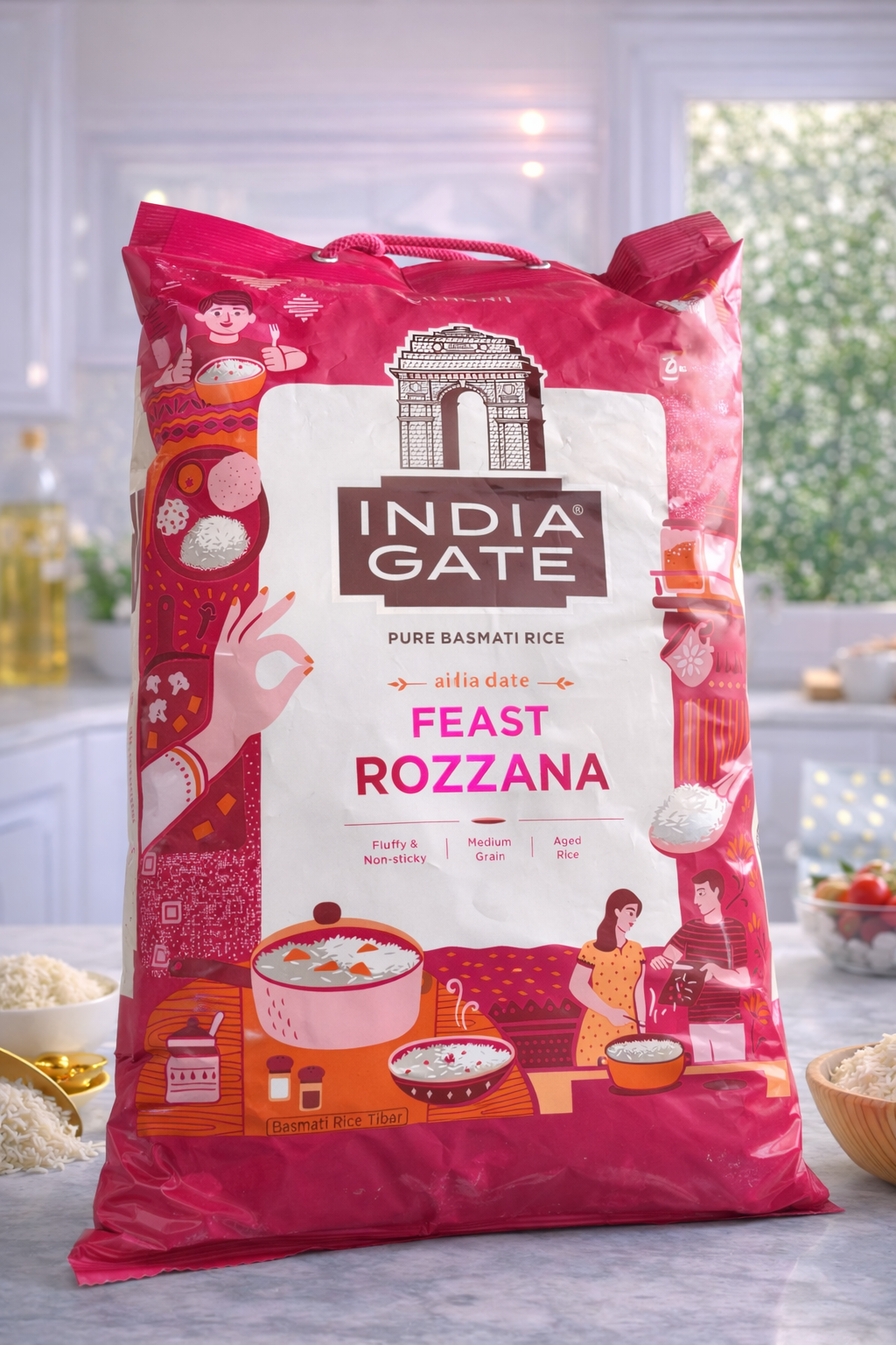 INDIA GATE FEASST ROZZANA 5 KG