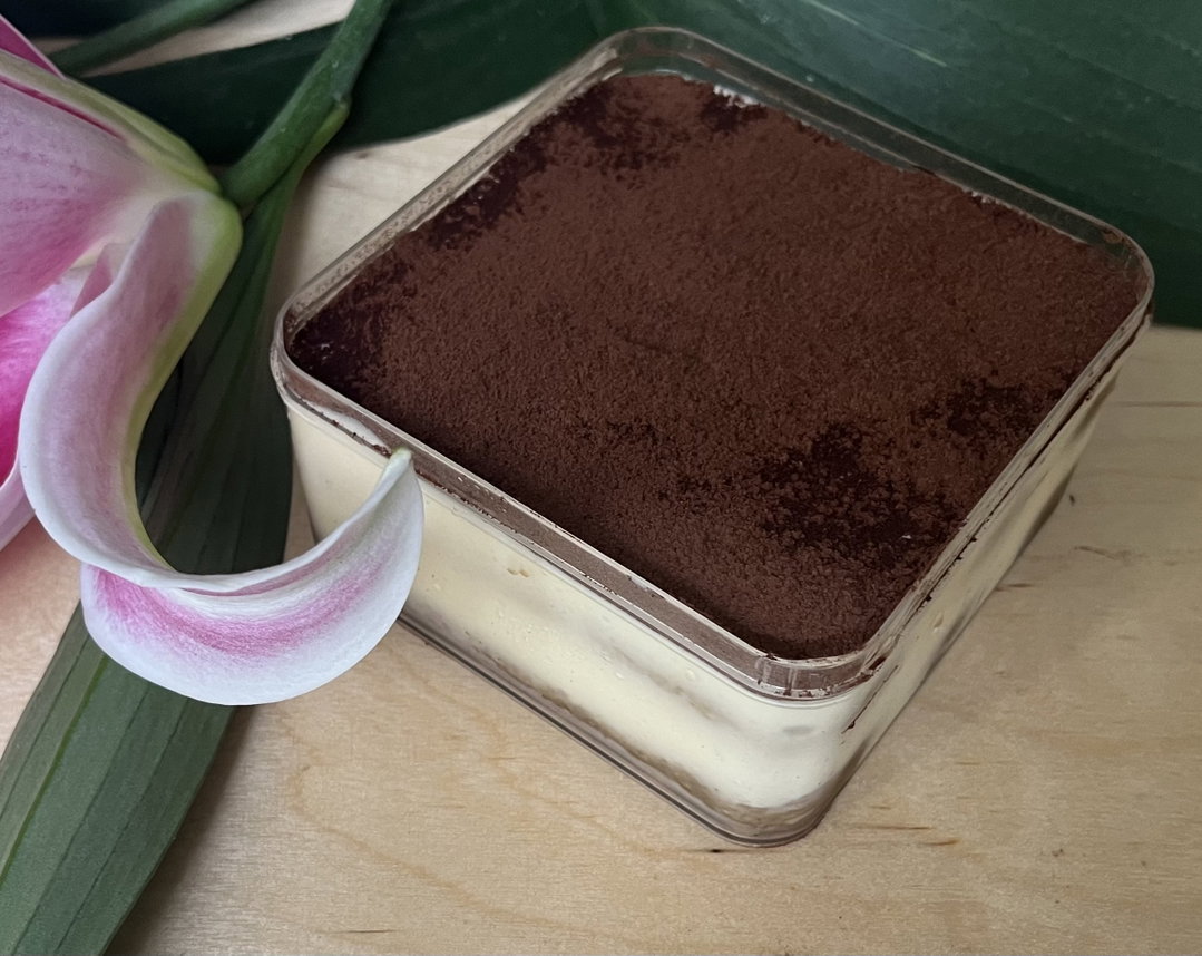 Classic Tiramisu Half Moon Box - Serves 3-4  (Non-alcoholic)