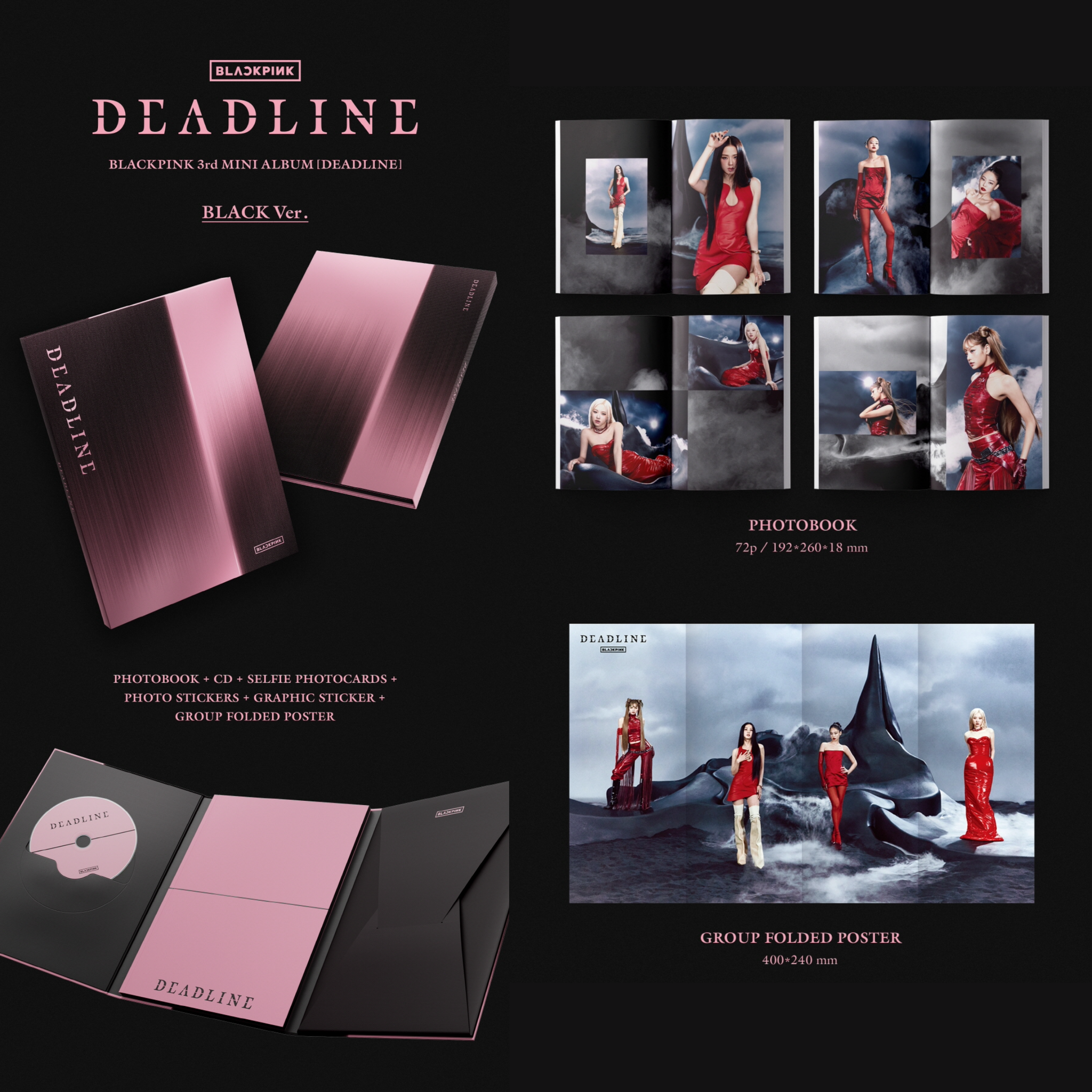 BLACKPINK - 3rd Mini Album DEADLINE PHOTOBOOK VER_1