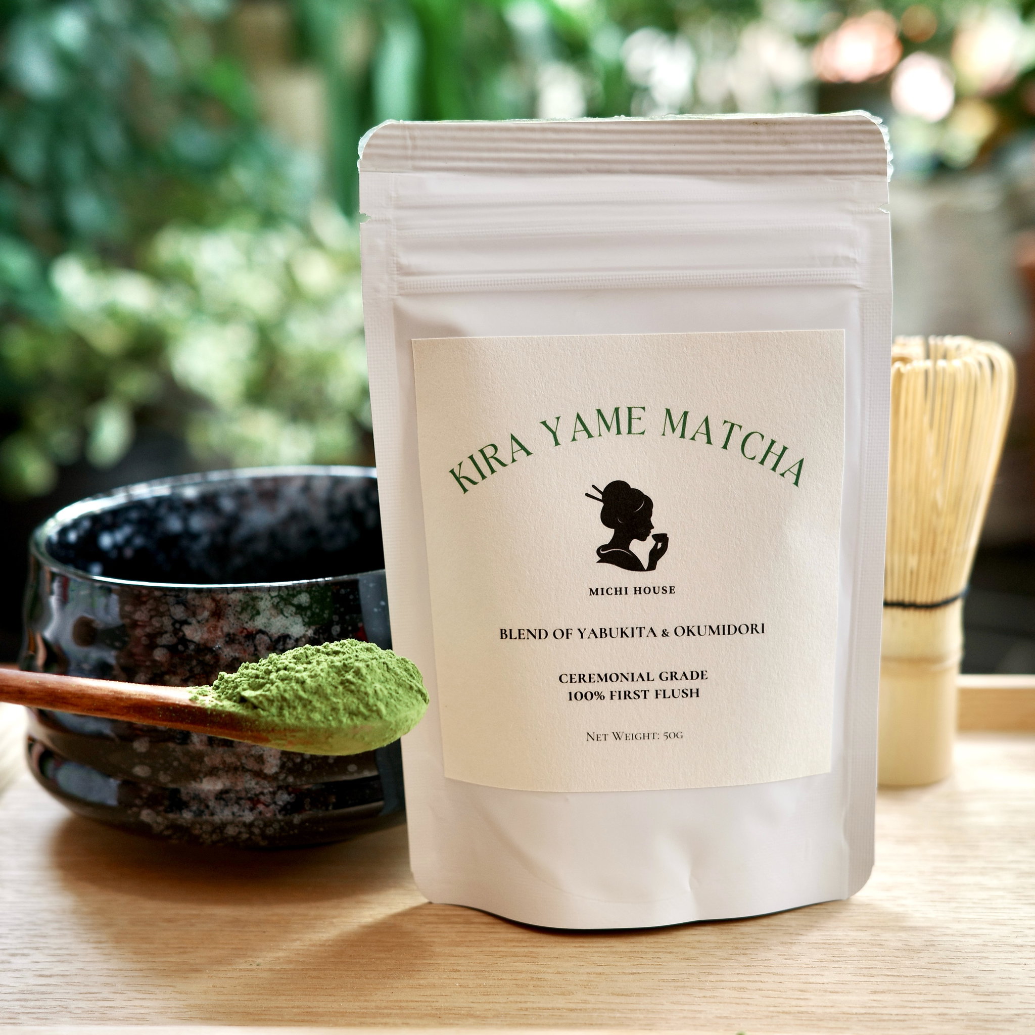 Kira Blend Ceremonial Grade Matcha Powder (50g)_0