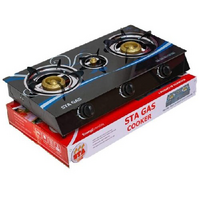 STA Gas 3 Gas Plates Burner Cooker_0