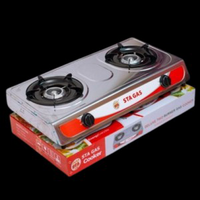 STA Gas Double Burner Gas Stove Stainless_0