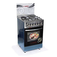 Sano 55X55 3 GAS 1 Electric Cooker With Rotisserie, Electric Oven & Grill, Glass Lid, Oven Tray