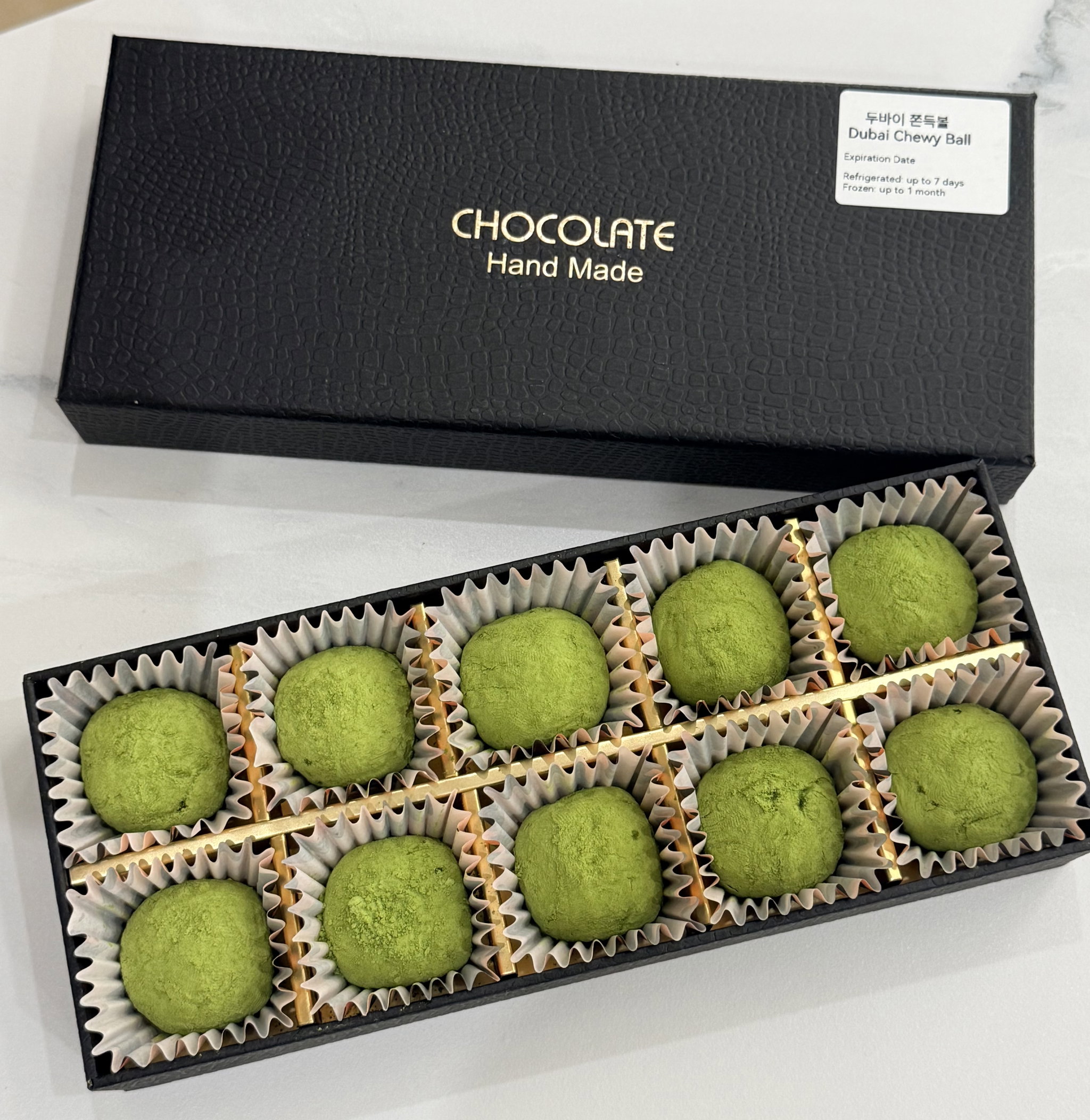(Macha)Mini dubai chewy ball 10pcs gift box(15g each)_0