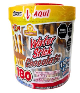 WAFER STICK CHOCOLATE DELICIAS VIT C/180 PZS_0