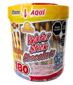 WAFER STICK CHOCOLATE DELICIAS VIT C/180 PZS