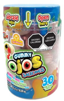 GUMMY OJOS SALTONES LAS DELICIAS VIT C/30 PZS