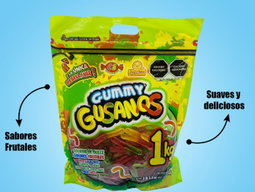 GUMMY GUSANOS LAS DELICIAS BSA 1 KG