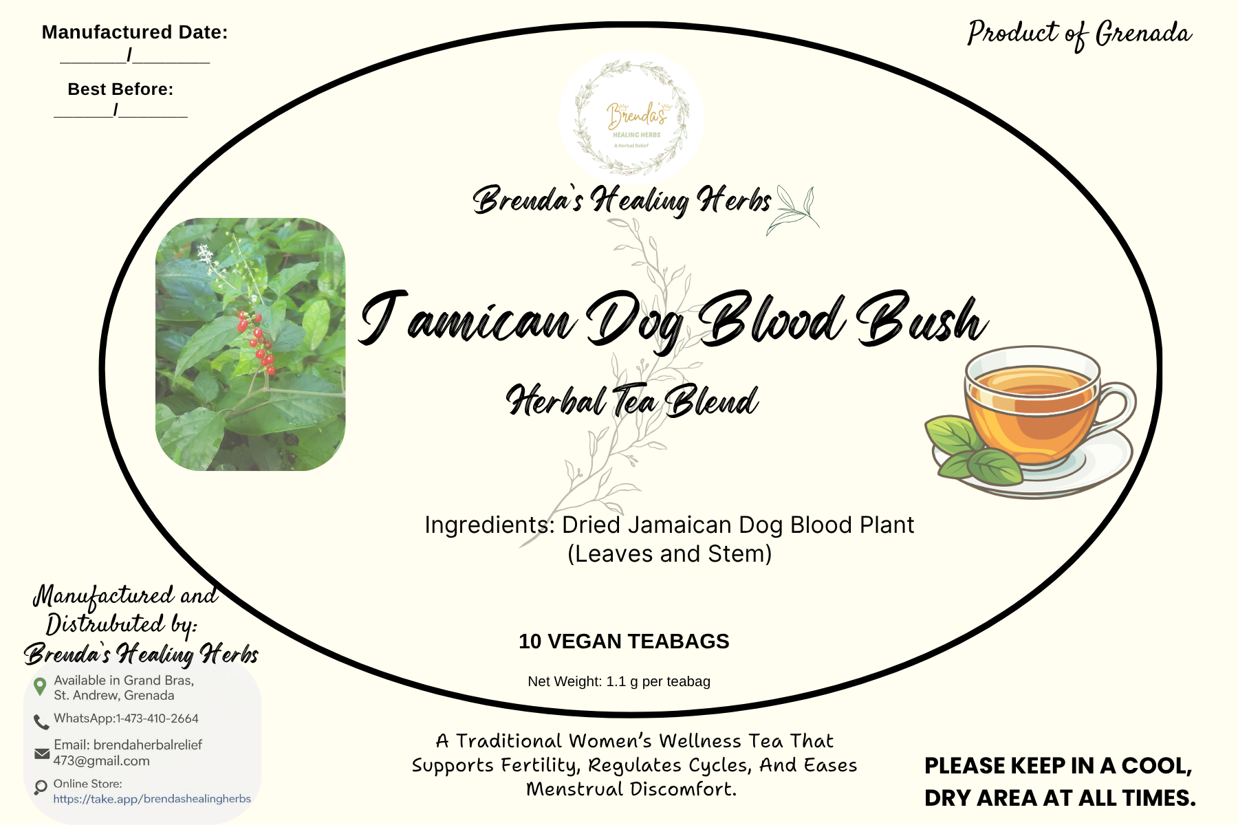 Jamaican Dog Blood Bush Herbal Tea_1