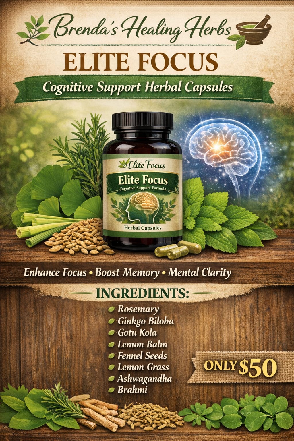 Elite Focus Herbal Combo