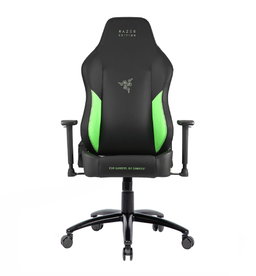 Cadeira Gamer RAZER EDITION Tarok Ultimate da Zen - Cadeira Gamer Ergonômica - Cadeira Gamer em Couro - Verde, Preta, Reclinável para PC, Computador, Escritório e Jogos - Xbox,