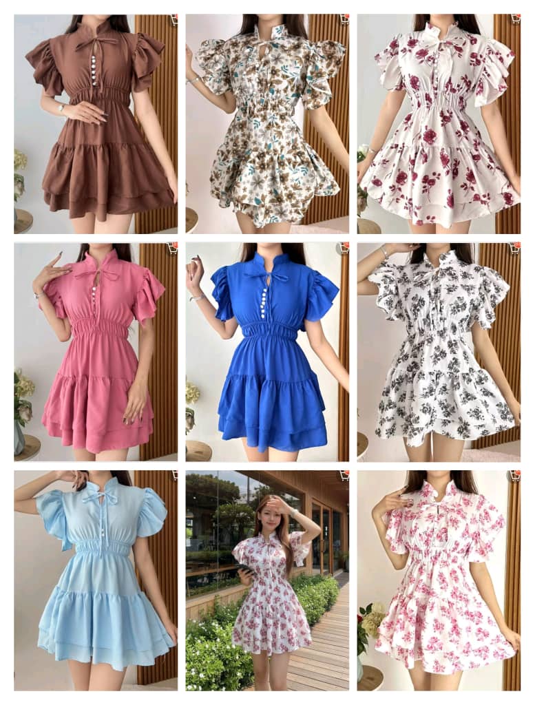 EDELINE DRESS MOTIF / DRESS WANITA KEKINIAN _1
