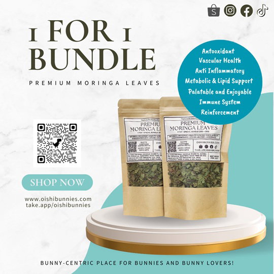 1 For 1 Special Bundle! Premium Moringa Leaves For Rabbits & Small Animals (35g + 35g)  (Copy)_0