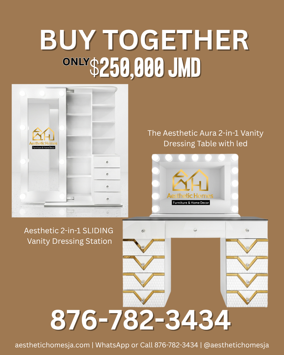 The Aesthetic Aura 2-in-1 Vanity Table_1