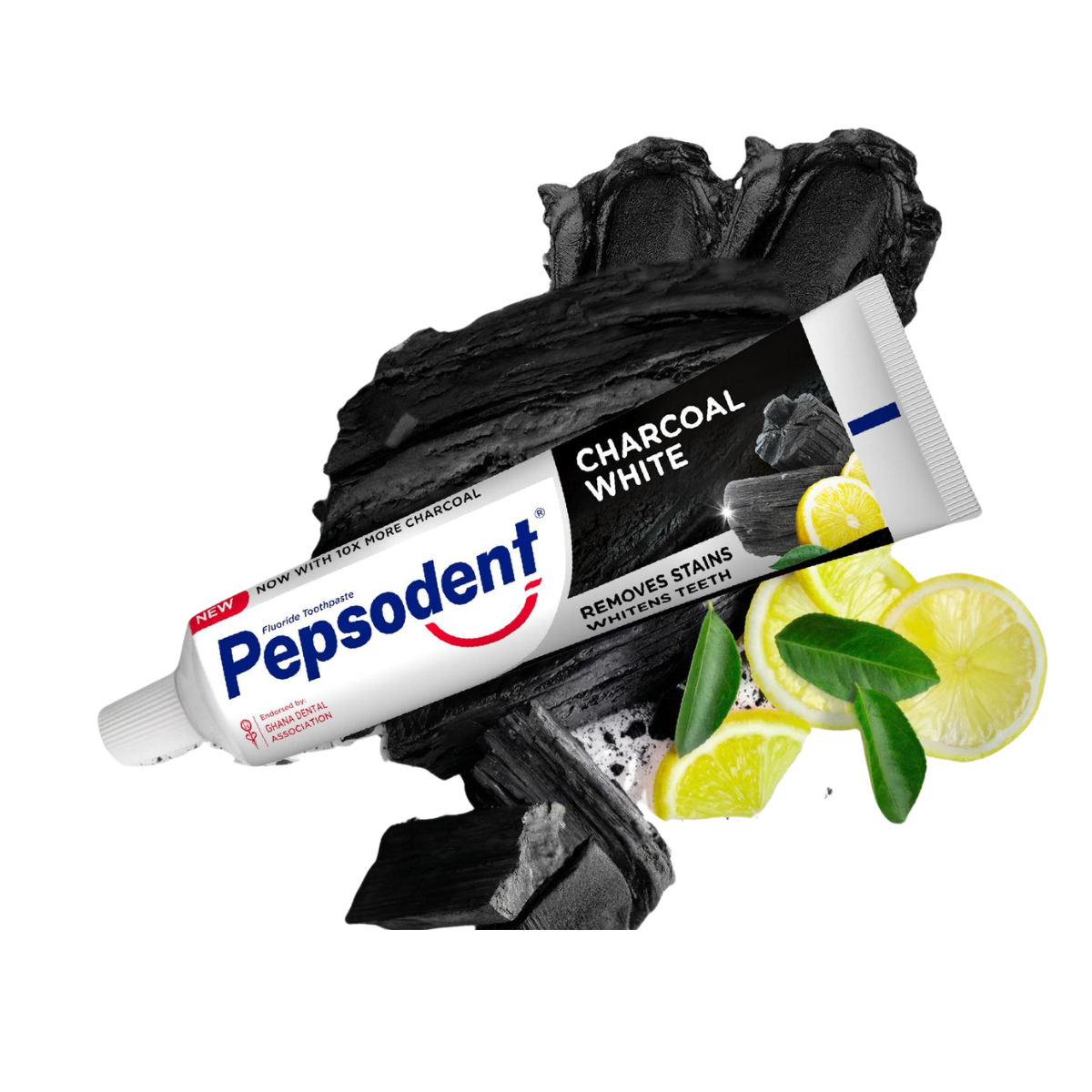 ថ្នាំដុសធ្មេញម៉ាក​ Pepsodent Charcoal White 130 ក្រាម_1