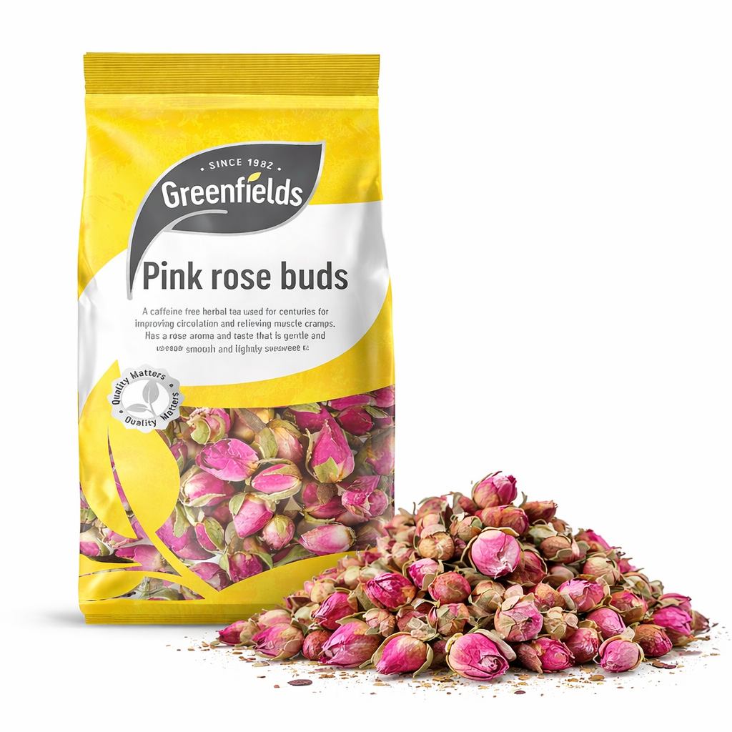 Green Fields Pink Rose Buds 35g