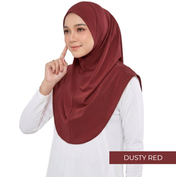 THE BEST TUDUNG SARUNG - DUSTY RED