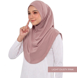 THE BEST TUDUNG SARUNG - LIGHT DUSTY PINK