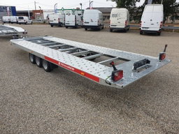 Remolque para transporte de coches Temared Carkeeper New 5820 – 3 ejes, plataforma basculante